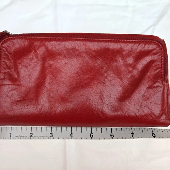 Elegant Red Leather Clutch - Picture 9 of 10